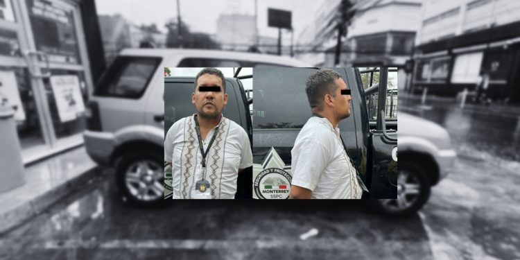 hombre-detenido-en-monterrey-por-posesión-de-marihuana-y-gafete-falso