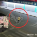Surveillance still: a man in a yellow shirt is circled on a nighttime street; inset shows cash, coins, and a handgun as evidence note.