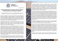 Two pages of an official Gobierno de Monterrey document about a contract with Next Energy, set against a background of solar panels relief lighting the scene.