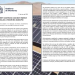 Two pages of an official Gobierno de Monterrey document about a contract with Next Energy, set against a background of solar panels relief lighting the scene.